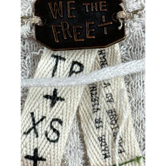 Free People We The Free Womens‎ Tunic Long Sleeve Shirt V Neck Waffle Cream XS - Picture 2 of 5